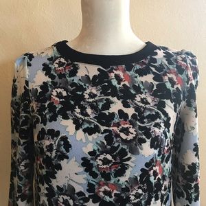 Watercolor 3/4 Sleeve Shift Dress